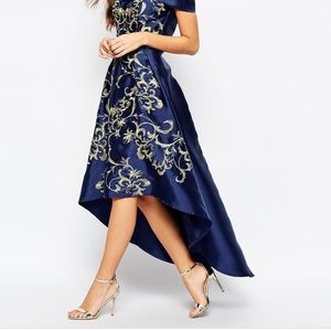 Chi Chi Bardot Dip Hem Dress 2025